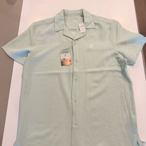 Cabana Life Green Casual Button Down Shirt